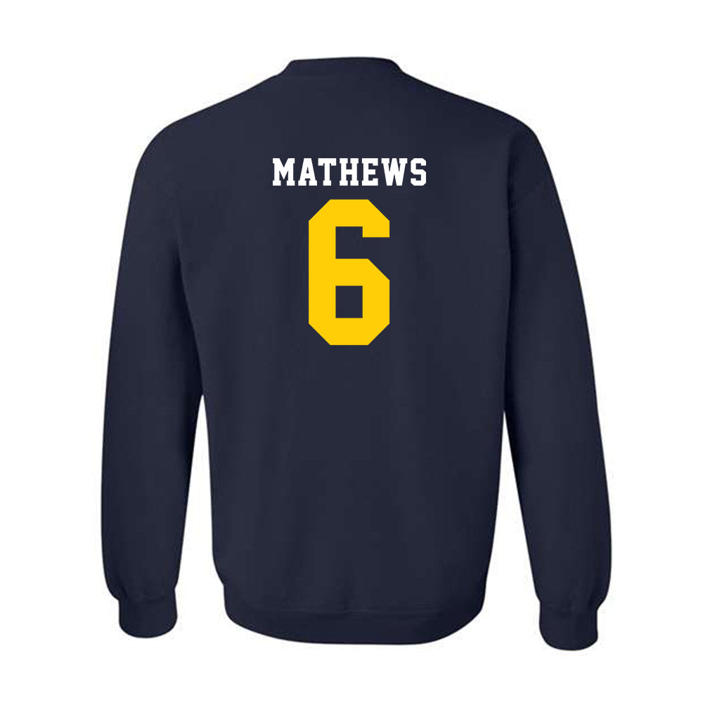 UCO - NCAA Football : Dev Mathews - Classic Shersey Crewneck Sweatshirt-1