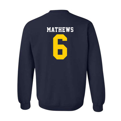 UCO - NCAA Football : Dev Mathews - Classic Shersey Crewneck Sweatshirt-1