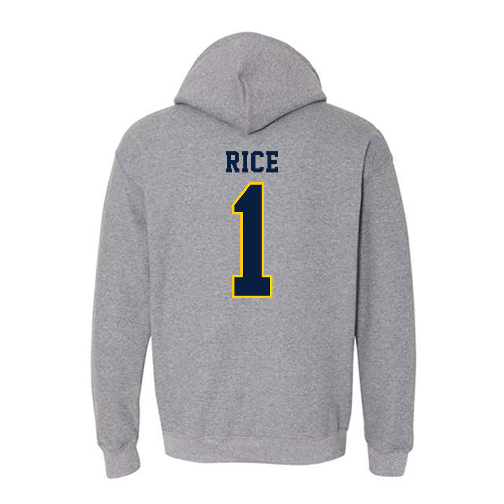 UCO - NCAA Football : Willie Rice - Classic Shersey Hooded Sweatshirt-1