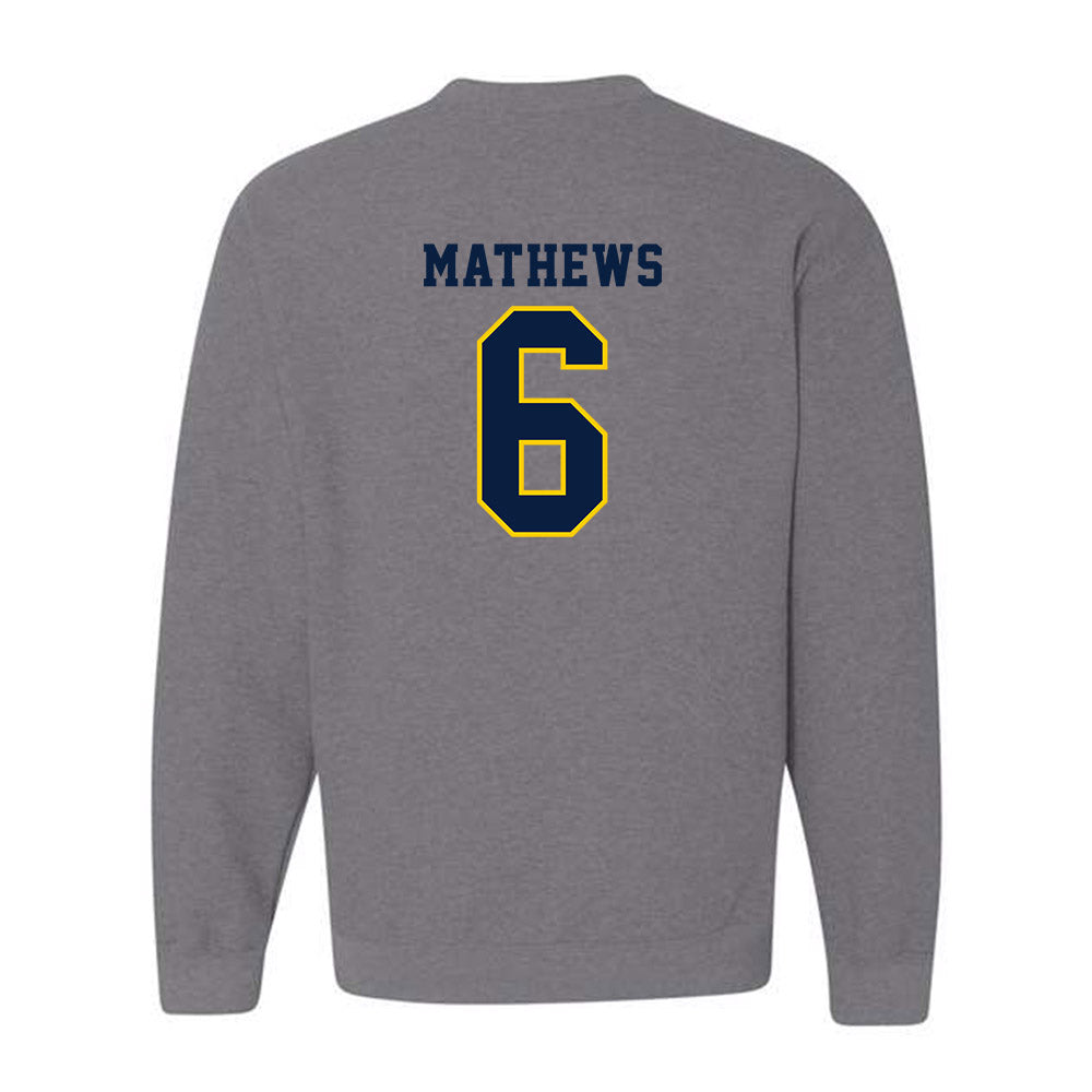 UCO - NCAA Football : Dev Mathews - Classic Shersey Crewneck Sweatshirt-1