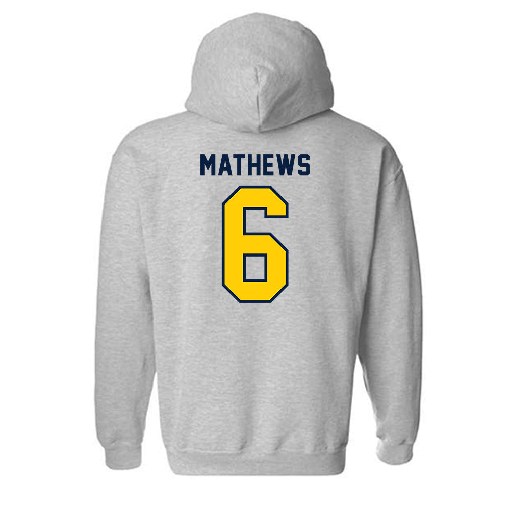 UCO - NCAA Football : Dev Mathews - Classic Shersey Hooded Sweatshirt-1