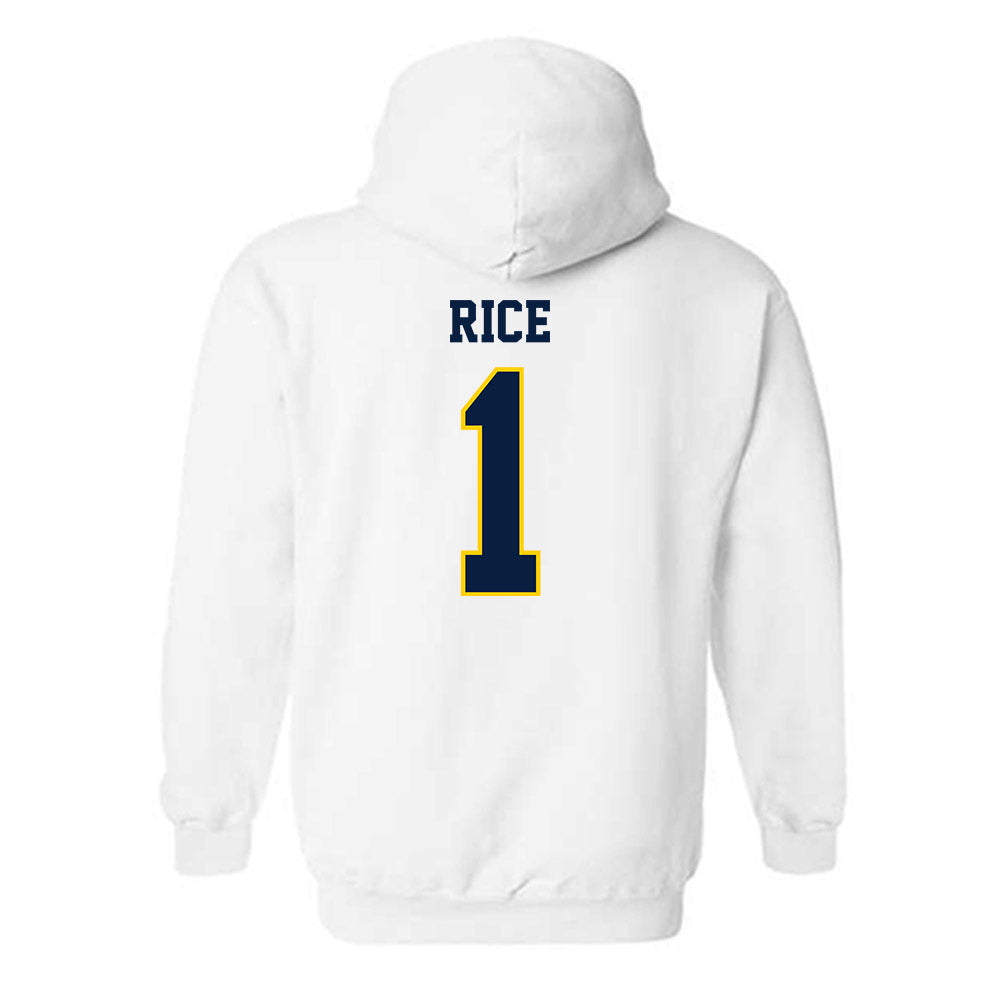UCO - NCAA Football : Willie Rice - Classic Shersey Hooded Sweatshirt-1