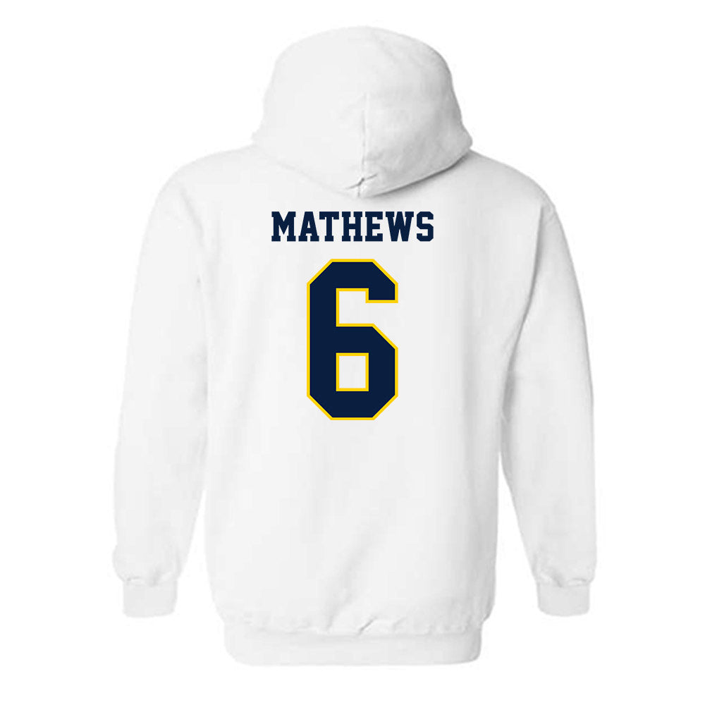 UCO - NCAA Football : Dev Mathews - Classic Shersey Hooded Sweatshirt-1