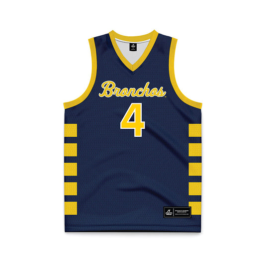 UCO - NCAA Men's Basketball : Jacobi Sebock - Blue Basketball Jersey-0