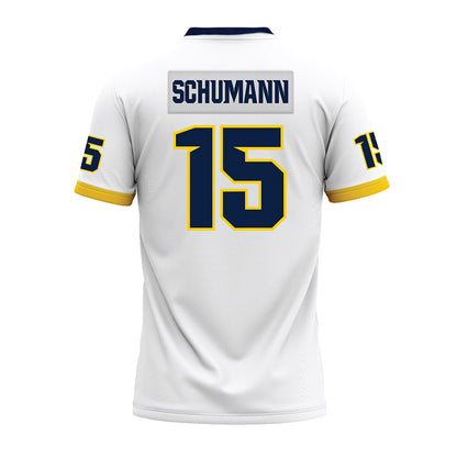 UCO - NCAA Football : Ashton Schumann - White Premium Football Jersey-1