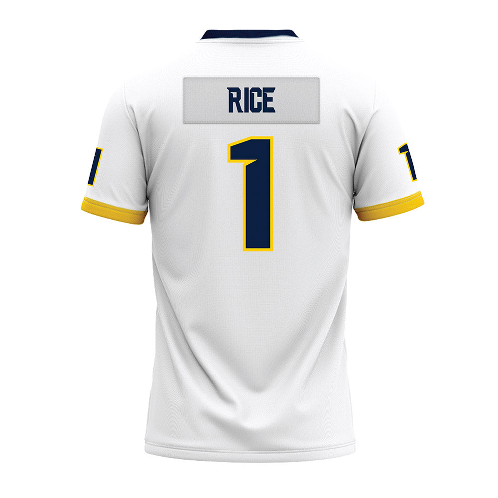 UCO - NCAA Football : Willie Rice - White Premium Football Jersey-1