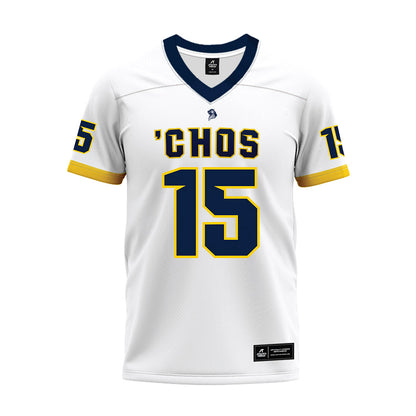 UCO - NCAA Football : Ashton Schumann - White Premium Football Jersey-0