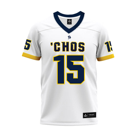 UCO - NCAA Football : Ashton Schumann - White Premium Football Jersey-0