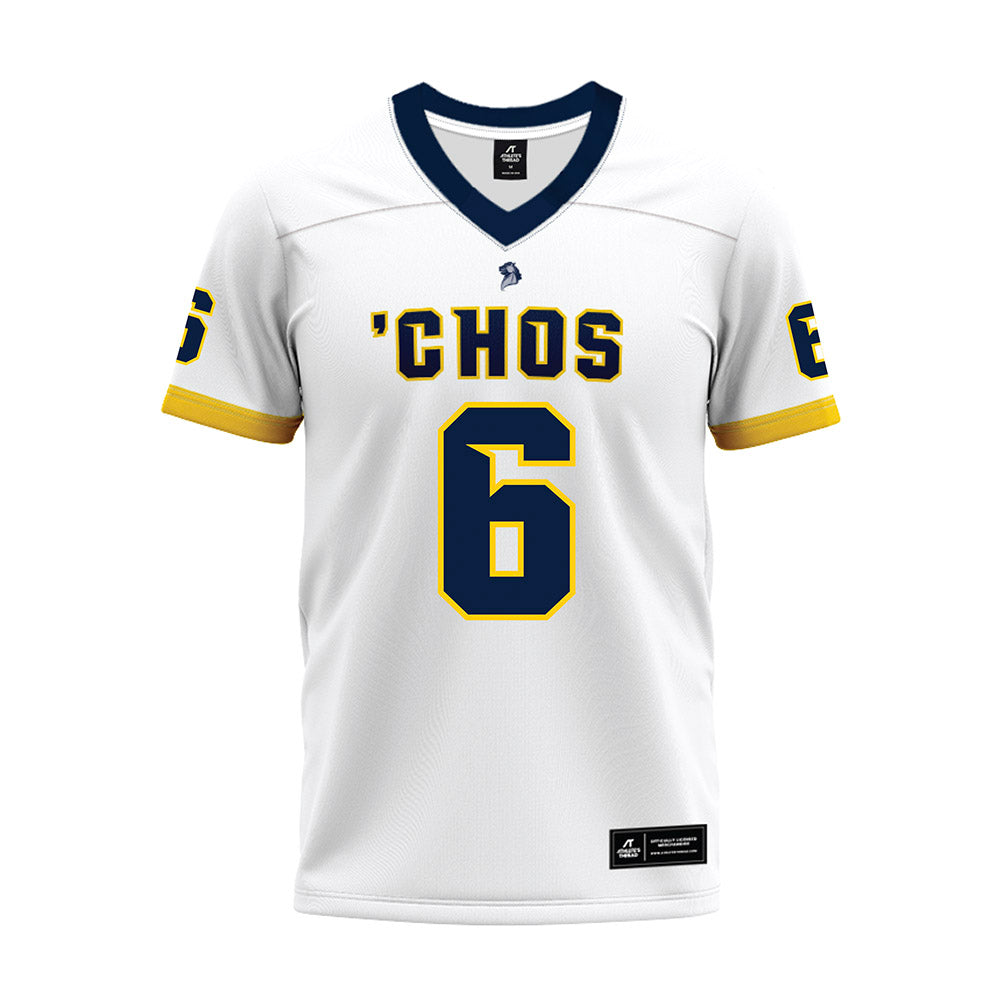UCO - NCAA Football : Dev Mathews - White Premium Football Jersey-0
