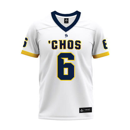 UCO - NCAA Football : Dev Mathews - White Premium Football Jersey-0