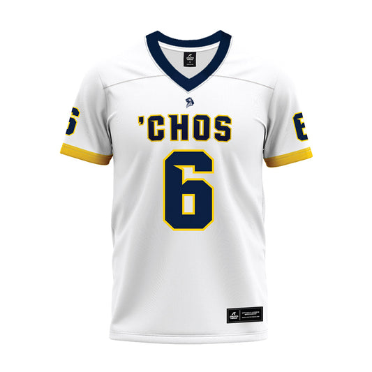 UCO - NCAA Football : Dev Mathews - White Premium Football Jersey-0
