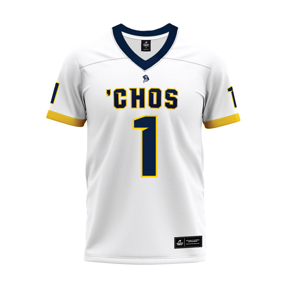UCO - NCAA Football : Willie Rice - White Premium Football Jersey-0