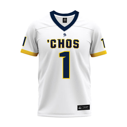 UCO - NCAA Football : Willie Rice - White Premium Football Jersey-0