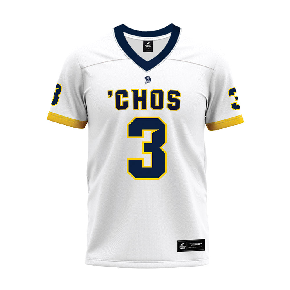 UCO - NCAA Football : Jett Huff - White Premium Football Jersey-0