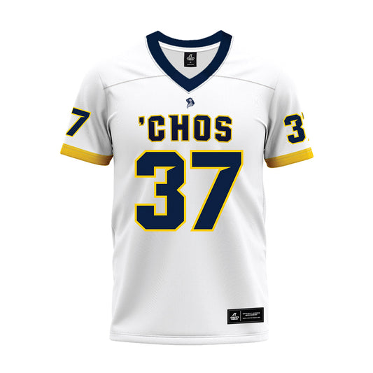 UCO - NCAA Football : Emmanuel Crawford - White Premium Football Jersey-0