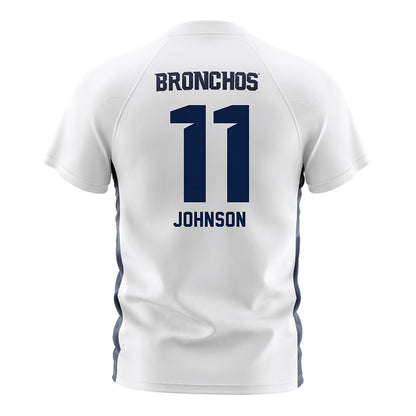 UCO - NCAA Women's Soccer : Makala Johnson - White Soccer Jersey-1