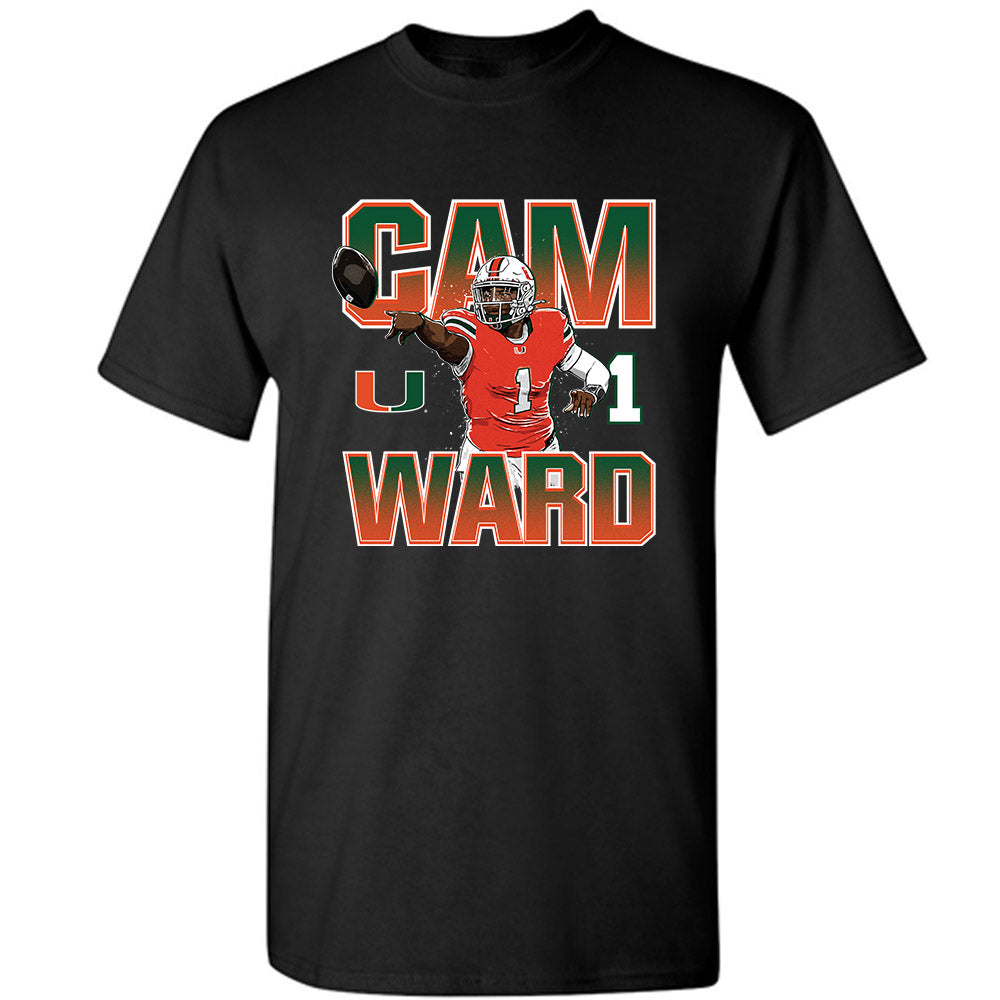 Miami - NCAA Football : Cam Ward - T-Shirt-0