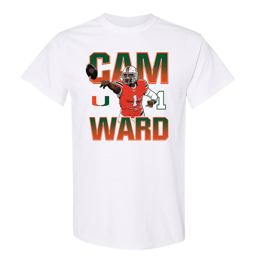 Miami - NCAA Football : Cam Ward - T-Shirt-0