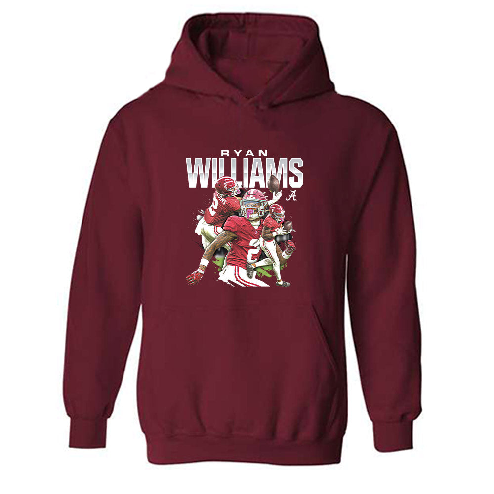 Alabama - NCAA Football : Ryan Williams - Player Collage Hooded Sweatshirt