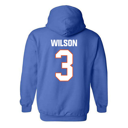 Virginia State - NCAA Football : Jeffrey Wilson - Classic Shersey Hooded Sweatshirt-1