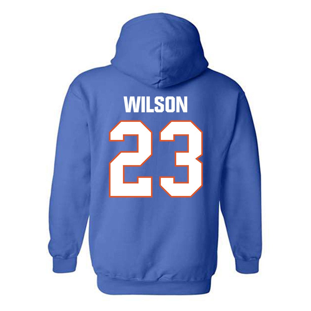 Virginia State - NCAA Football : Jeffrey Wilson - Classic Shersey Hooded Sweatshirt-1