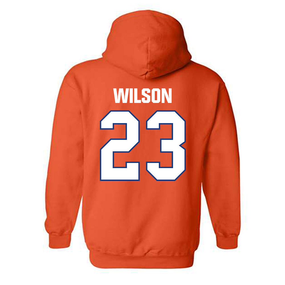 Virginia State - NCAA Football : Jeffrey Wilson - Classic Shersey Hooded Sweatshirt-1