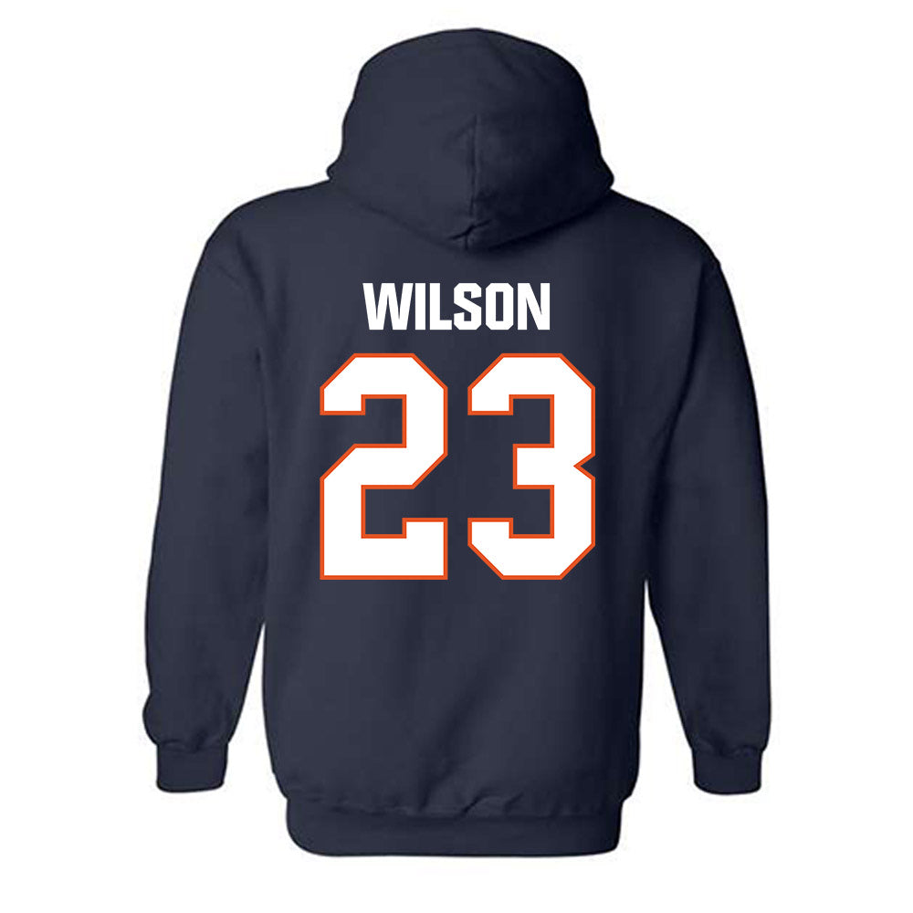 Virginia State - NCAA Football : Jeffrey Wilson - Classic Shersey Hooded Sweatshirt-1