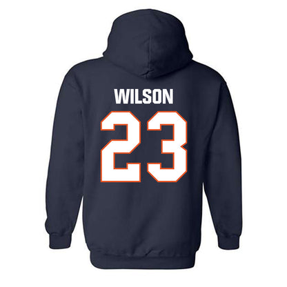 Virginia State - NCAA Football : Jeffrey Wilson - Classic Shersey Hooded Sweatshirt-1