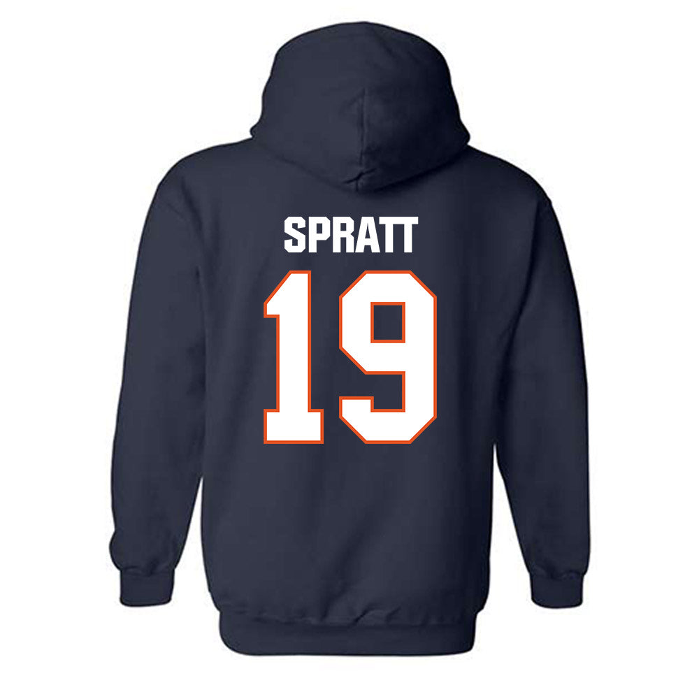 Virginia State - NCAA Football : Jalen Spratt - Classic Shersey Hooded Sweatshirt-1