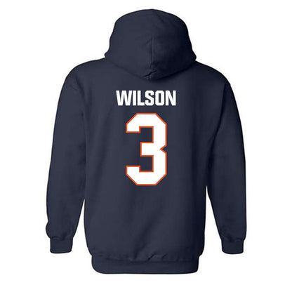 Virginia State - NCAA Football : Jeffrey Wilson - Classic Shersey Hooded Sweatshirt-1