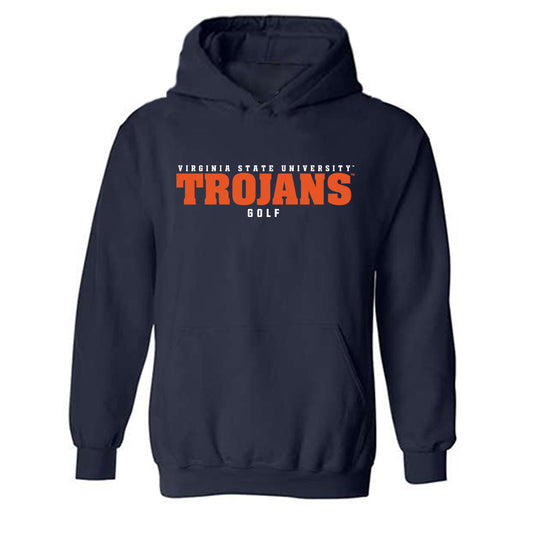 Virginia State - NCAA Men's Golf : Jacari Dillard - Classic Shersey Hooded Sweatshirt-0