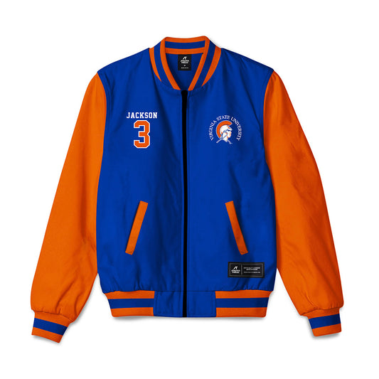 Virginia State - NCAA Men's Lacrosse : Miles Jackson - Bomber Jacket-0