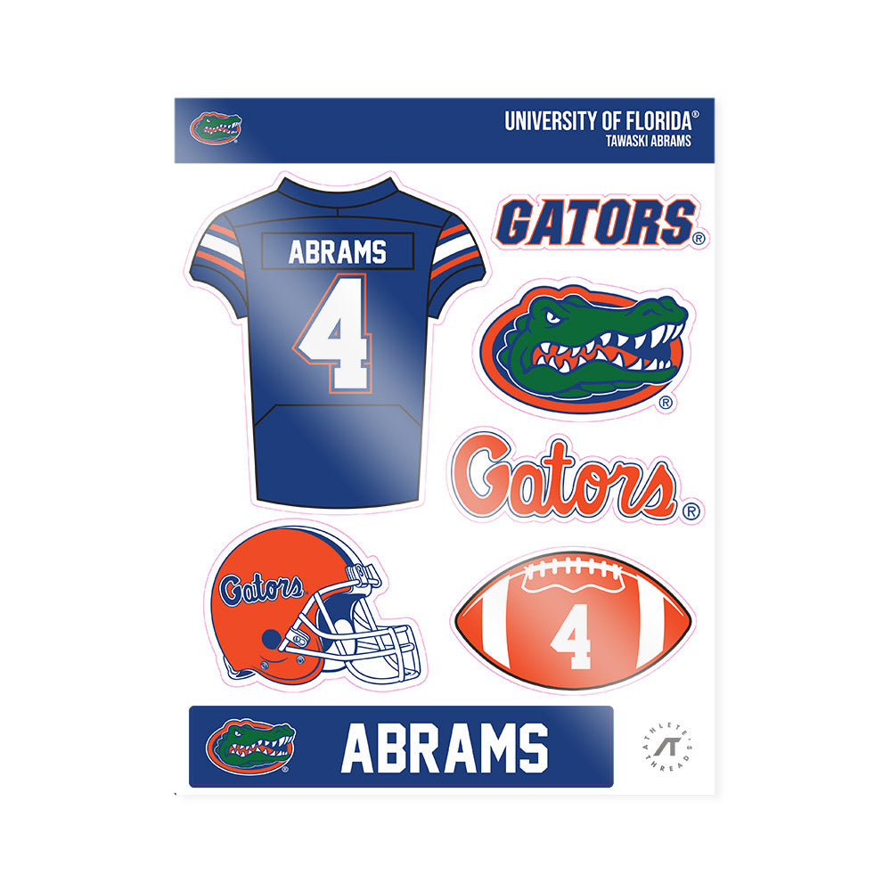 Florida - NCAA Football : Tawaski Abrams - Sticker Sheet-0