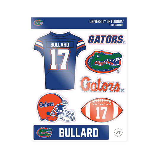 Florida - NCAA Football : Titus Bullard - Sticker Sheet-0