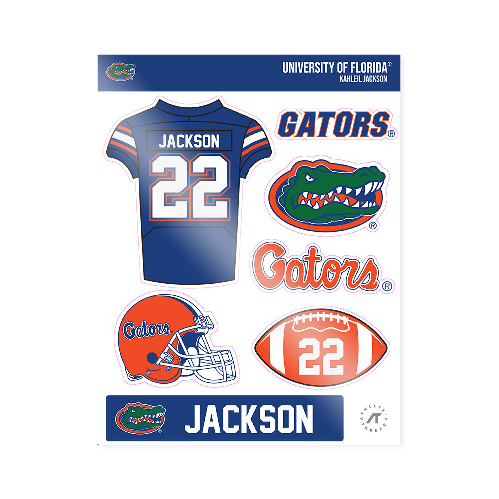 Florida - NCAA Football : Kahleil Jackson - Sticker Sheet-0