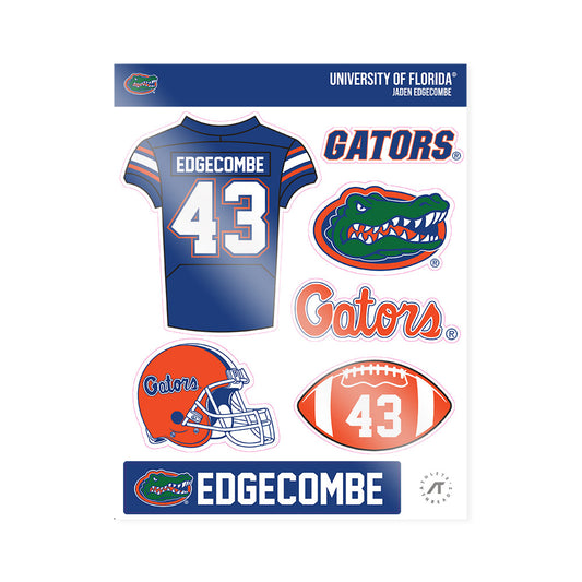 Florida - NCAA Football : Jaden Edgecombe - Sticker Sheet-0