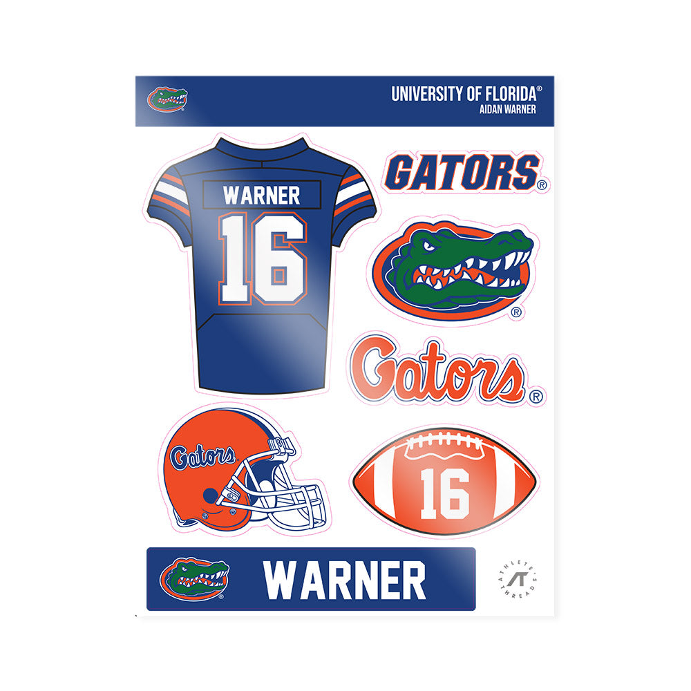 Florida - NCAA Football : Aidan Warner - Sticker Sheet-0