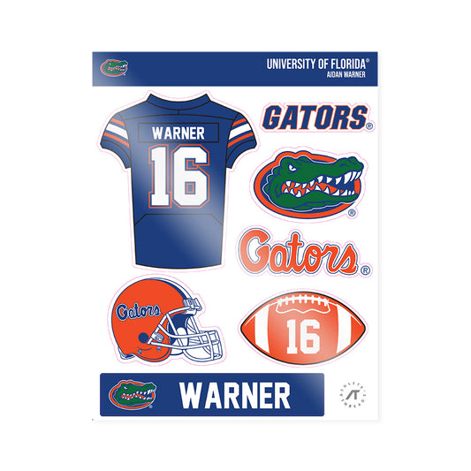 Florida - NCAA Football : Aidan Warner - Sticker Sheet-0