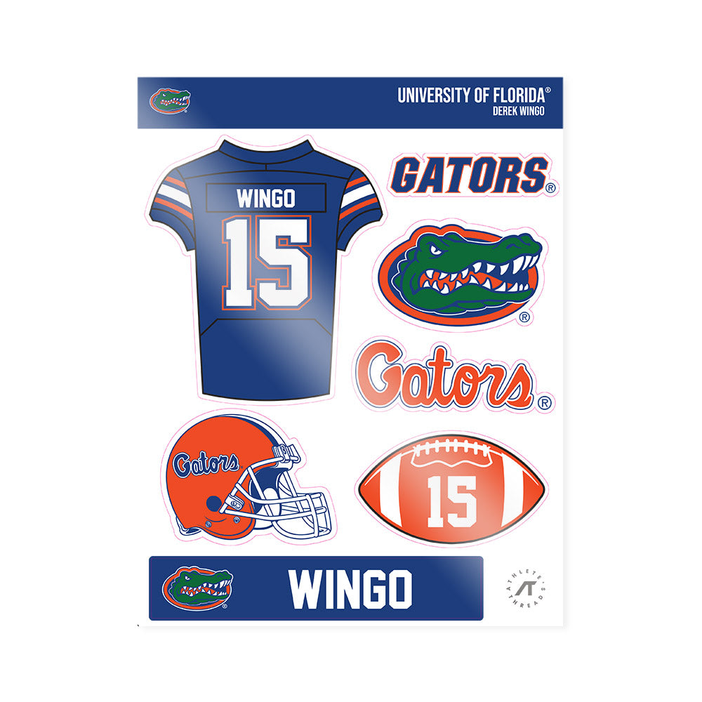 Florida - NCAA Football : Derek Wingo - Sticker Sheet-0
