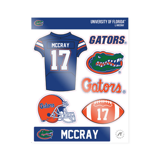 Florida - NCAA Football : LJ McCray - Sticker Sheet-0