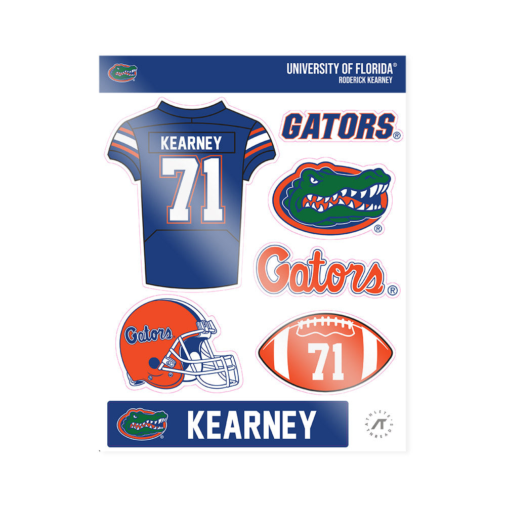 Florida - NCAA Football : Roderick Kearney - Sticker Sheet-0