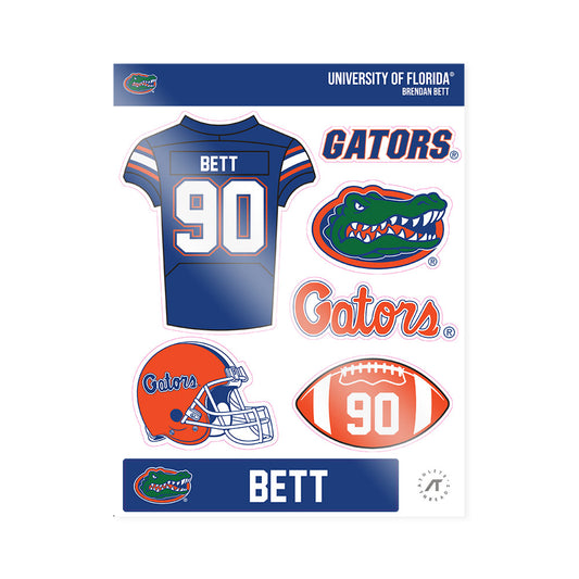 Florida - NCAA Football : Brendan Bett - Sticker Sheet-0