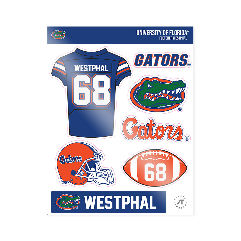 Florida - NCAA Football : Fletcher Westphal - Sticker Sheet-0