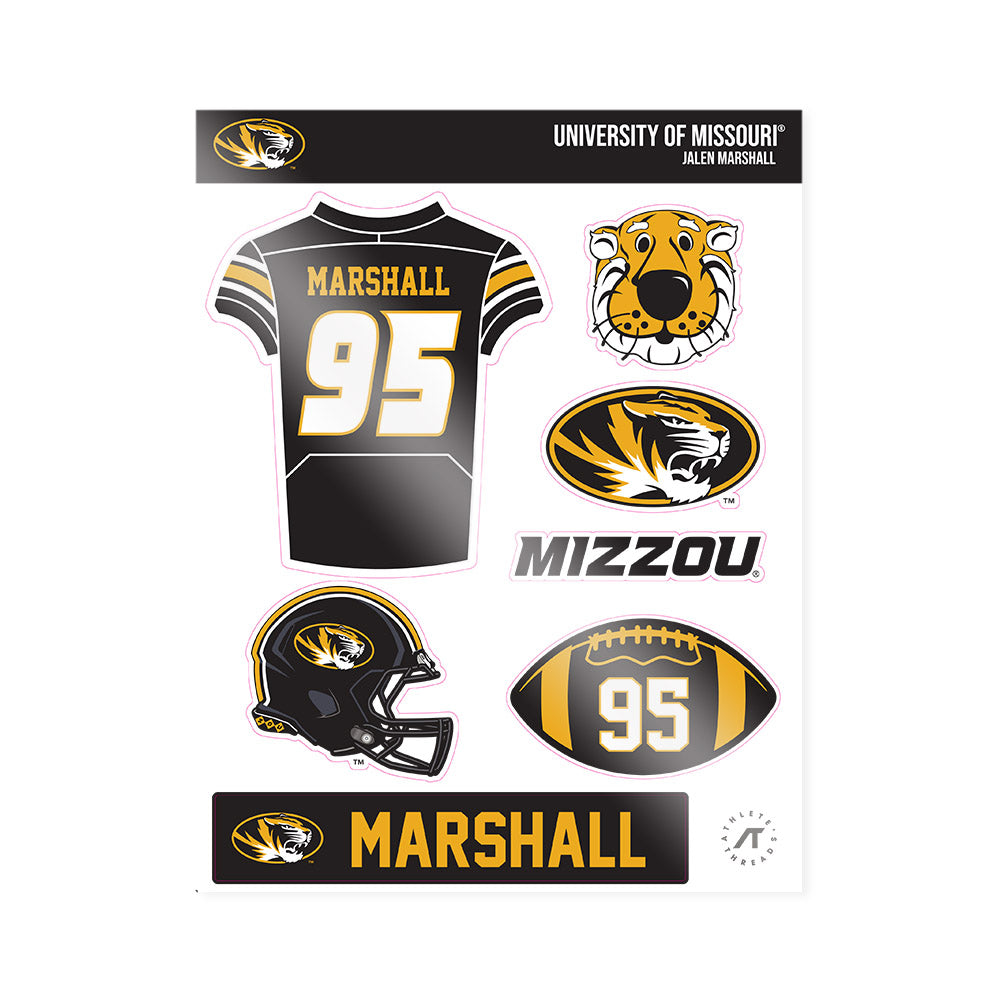 Missouri - NCAA Football : Jalen Marshall - Sticker Sheet-0