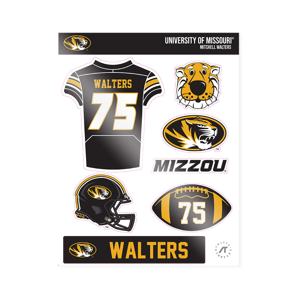 Missouri - NCAA Football : Mitchell Walters - Sticker Sheet-0