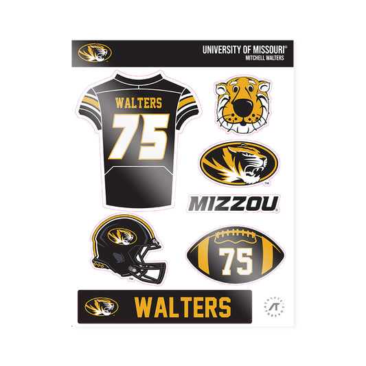 Missouri - NCAA Football : Mitchell Walters - Sticker Sheet-0