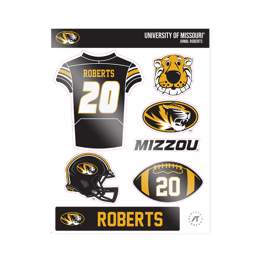 Missouri - NCAA Football : Jamal Roberts - Sticker Sheet-0