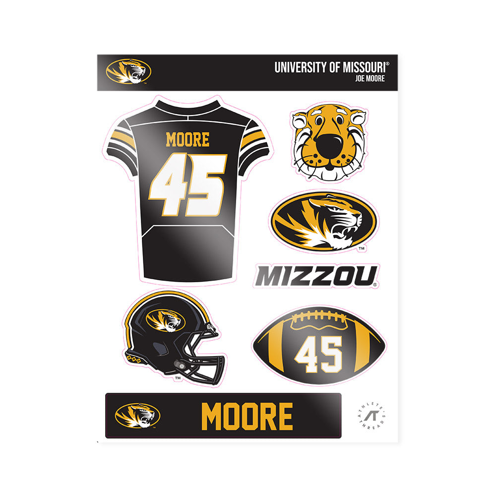 Missouri - NCAA Football : Joe Moore - Sticker Sheet-0