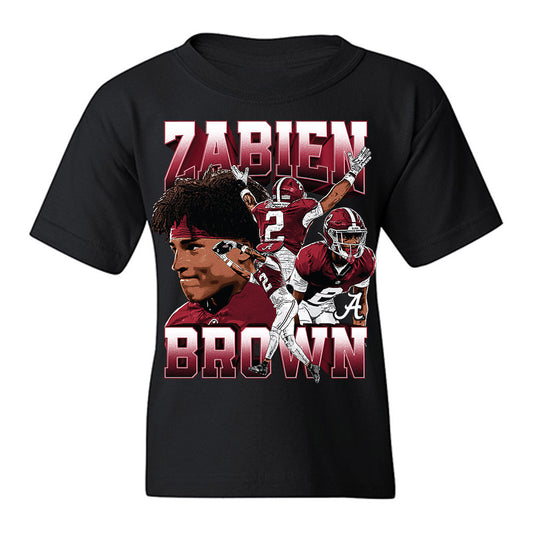 Alabama - NCAA Football : Zabien Brown - Player Collage Youth T-Shirt