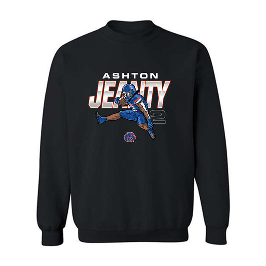 Boise State - NCAA Football : Ashton Jeanty - Player Illustration Crewneck Sweatshirt